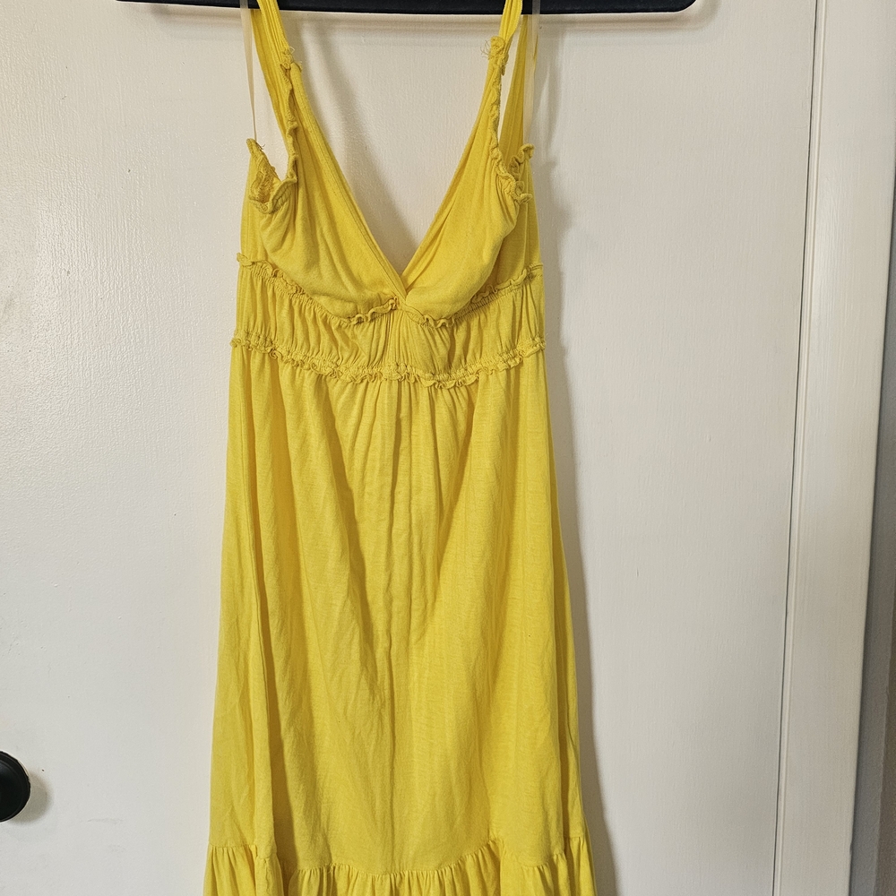 Yellow Womens Dress Casual
